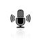 Voice recorder vector icon