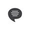 Voice speech bubble vector icon