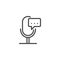 Voice translator line icon