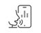 Voicemail line icon. Record phone voice sign. Vector