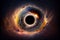 Into the Void: Ultra-Detailed Astrophotography of a Colorful Black Hole created with Generative AI technology