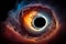 Into the Void: Ultra-Detailed Astrophotography of a Colorful Black Hole created with Generative AI technology