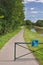 Voies Verte cycle route and sign in Burgundy