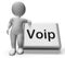 Voip Button With Character Voice Over Internet