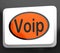 Voip Button Means Voice Over Internet Protocol