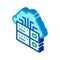 Voip Cloud Digital System isometric icon vector illustration