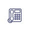voip phone line icon, vector
