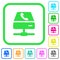 VoIP services vivid colored flat icons icons