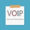 VOIP Voice over Internet Protocol written in a notebook paper