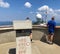 The Vojak observation Tower or Stone viewing tower at Vojak peak or Kula na Vojaku - Nature Park Ucka, Croatia - Razgledna kamena