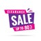 Vol. 3 Clearance Sale pink purple 80 percent heading design for