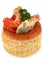 Vol-au-vent with fish and shrimps