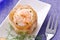 Vol au vent with shrimp in jelly