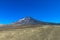 Volcan slope covered with ash