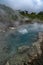 Volcanic activity, sulfur fumarole and hot gas on Iturup Island, Kuril islands