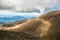 The Volcanic activity during trekking in Tongariro Alpine Crossing in North Island of New Zealand.