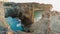 Volcanic arch panorama in Ponta da Ferraria