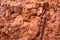 Volcanic Argillaceous Red Sand Ideal For Screensavers And Wallpaper On The Island Of La Gomera. April 15, 2019. La Gomera, Santa