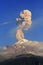 Volcanic ash in popocatepetl volcano in puebla, mexico
