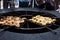 Volcanic barbecue in the El Diablo Restaurant. Timanfaya National Park on Lanzarote island, Spain.