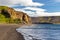 Volcanic beach on Lake Kleifarvatn, western Iceland