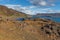 Volcanic beach on Lake Kleifarvatn, western Iceland