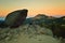 Volcanic Boulder at Dawn, Lassen Volcanic National Park