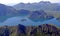 Volcanic Caldera Viewed from Above