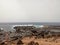 Volcanic cliffs in Lanzarote