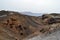 Volcanic crater of Nea Kameni, Greece.