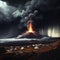 Volcanic eruption forms in earths crust