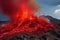 Volcanic fire eruption. Generate Ai