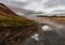 Volcanic foggy hot springs bubbling