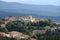 Volcanic fumaroles in the geothermal field in the town of Monterotondo M. Geothermal energy in Tuscany on the metalliferous hills