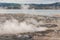 Volcanic fumaroles at lake Rotorua