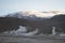 Volcanic hotsprings and geysers at the `El Tatio Geysers`. Atacama desert, Calama, Chile