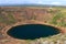 Volcanic Kerid Crater, with Caldera Lake, Golden Circle, Western Iceland