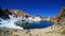 The volcanic lake on top of mount Sabalan Iran