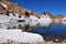 The volcanic lake on top of mount Sabalan , Iran