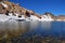 The volcanic lake on top of mount Sabalan , Iran