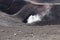 Volcanic landscape with gas chambers from Etna volcano