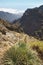 Volcanic landscape in La Palma. Caldera de Taburiente. Spain