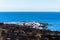 Volcanic landscape, Lighthouse and salina of Fuencaliente, La Palma