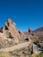 Volcanic landscape in Los Roques, and El Teide