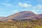 Volcanic landscape in Timanfaya National Park, Lanzarote,
