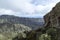 Volcanic mountains on La Gomera, beautiful little inhospitable island in the atlantic ocean