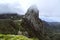 Volcanic mountains on La Gomera, beautiful little inhospitable island in the atlantic ocean