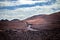 Volcanic red mounatins in national park Timanfaya