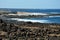 Volcanic remains on Fuerteventura coast