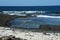 Volcanic remains on Fuerteventura coast